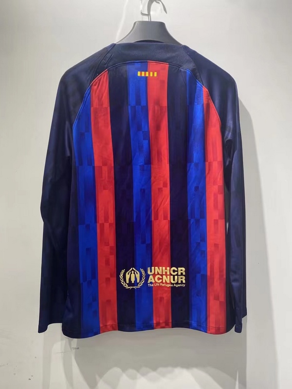 22-23 Barcelona home long-sleeved shirt without ads